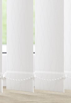Deanna, Ice White - Vertical Blind Slats